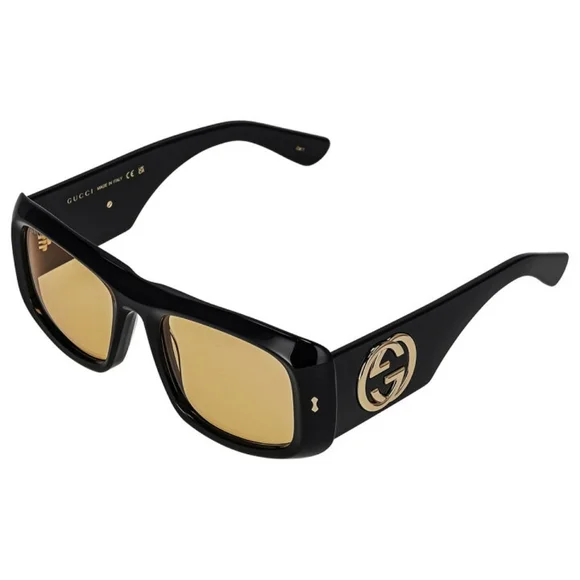 New 💯 Original Gucci Yellow Square Unisex Sunglasses GG1251S 001 - Picture 3 of 17